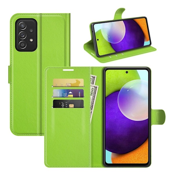 Classic Samsung Galaxy A52s 5G / A52 5g / A52 Läppäkotelo - Vihreä Green