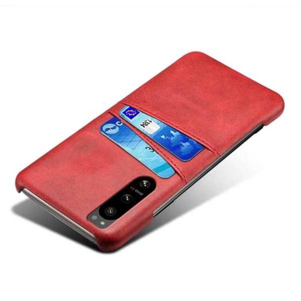 Dual Card Etui Sony Xperia 5 IV - Rød Red