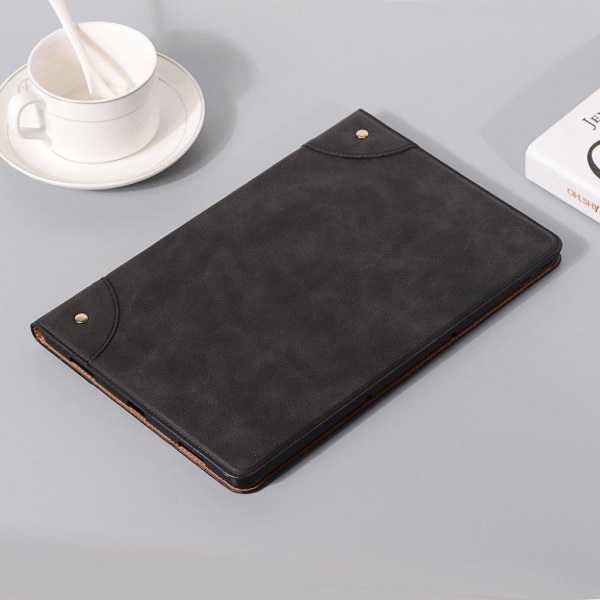 Lenovo Tab P11 Pro matte leather flip case - Black Svart