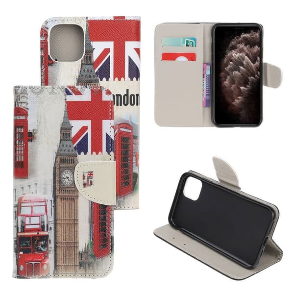 Wonderland iPhone 11 Pro veske - Londonelementer Silver grey