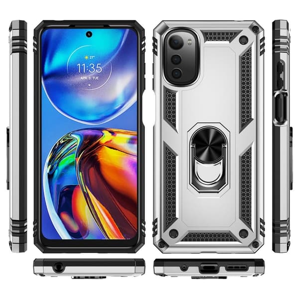 Bofink Combat Motorola Moto E32 skal - Silver/Grå Silvergrå