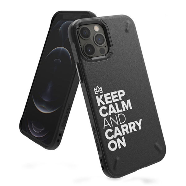 Ringke ONYX DESIGN - iPhone 12 Pro Max - Pysy Rauhallisena Black