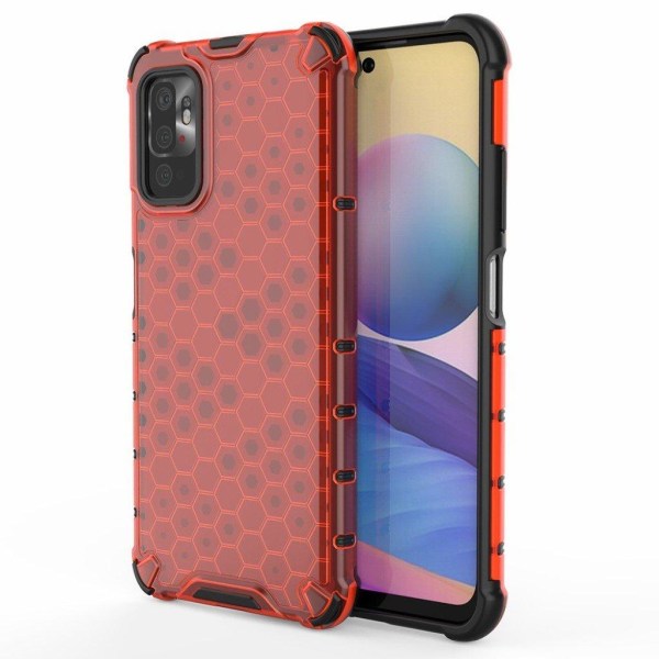 Bofink Honeycomb Xiaomi Redmi Note 10 5G Etui - Rød Red