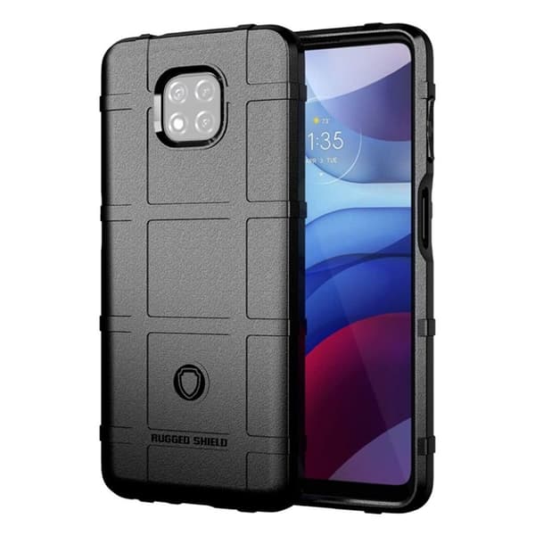 Rugged Shield case - Motorola Moto G Power (2021) - Sort Black