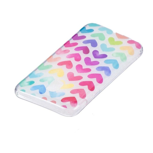 Samsung Galaxy J3 (2017) Blød cover - Farvet hjerte Multicolor