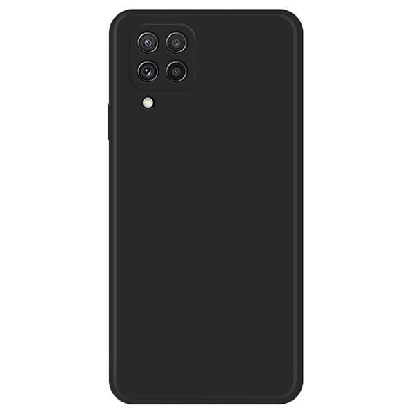 Viistetty pudotuksen estävä kumipäällysteinen suojus Samsung Galaxy A22 4G - Musta Black
