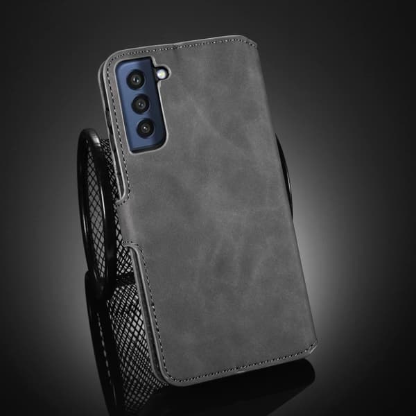 DG.Ming Retro Samsung Galaxy S21 FE fodral - Silver/Grå Silvergrå