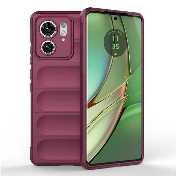 Deksel med mykt grep for Motorola Edge 40 - Vinrød Red