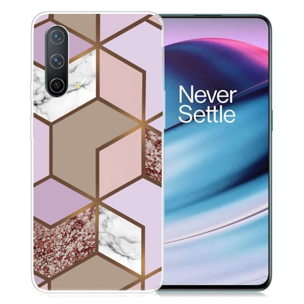 Marble OnePlus Nord CE 5G Suojakotelo - Golden Lush Tile Multicolor
