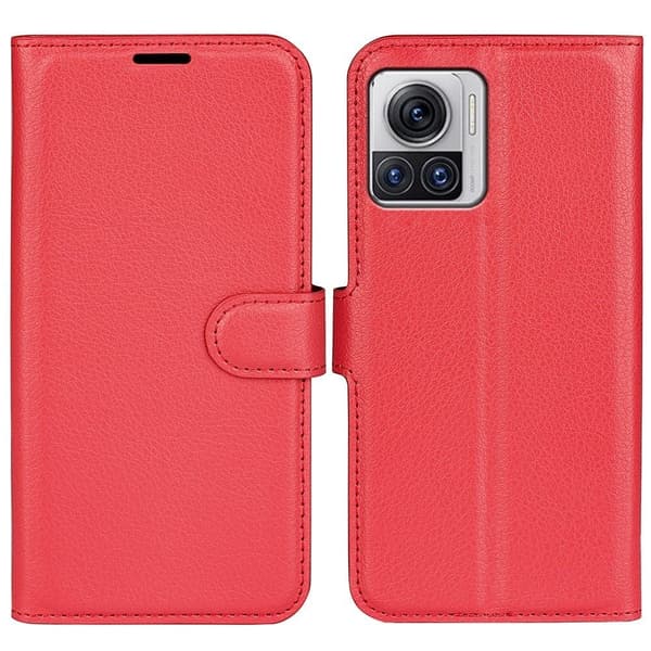 Classic Motorola Edge 30 Ultra / X30 Pro Flippetui - Rød Red