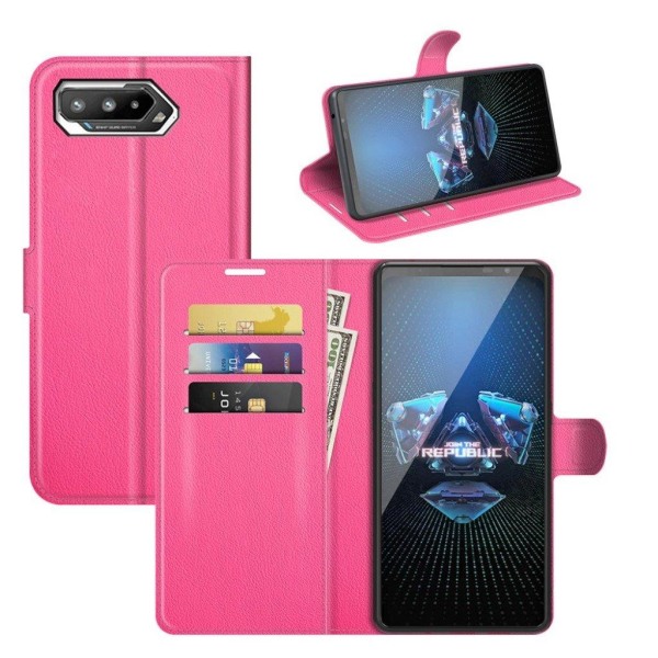 Classic Asus Rog Phone 5 Flip Etui - Rose Pink