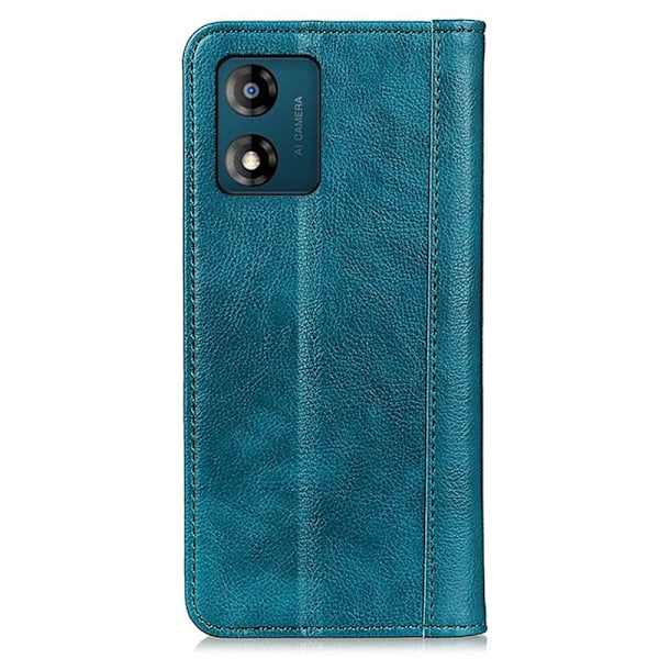 Aito nahkakotelo magneettisuljuksella Motorola Moto E13 - Vihreä Green
