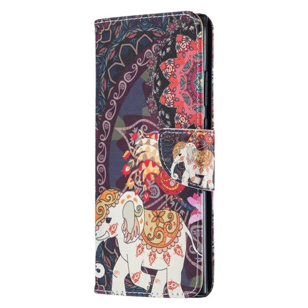 Wonderland Samsung Galaxy Note 20 Ultra Flip Etui - Elefant Multicolor