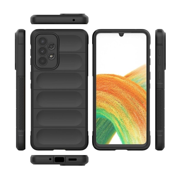 Blødt grebsformet cover til Samsung Galaxy A33 5G - Sølv/Grå Silver grey