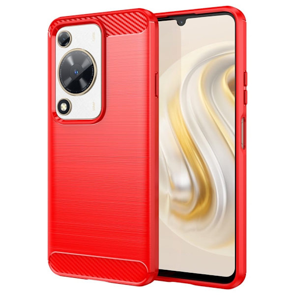 Carbon Flex Huawei nova Y72 deksel - Rød Red