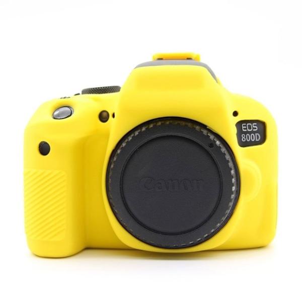 Canon EOS 80D blød silikone protecive etui - Gul Yellow