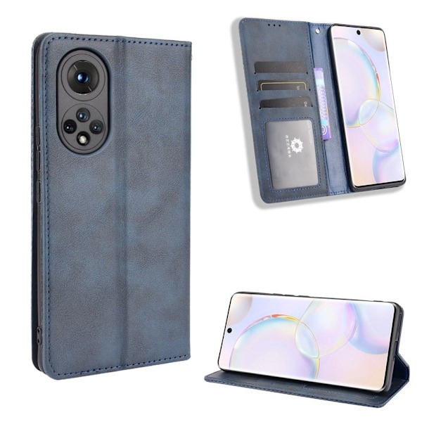 Bofink Vintage läder Honor 50 fodral - Blå Blå