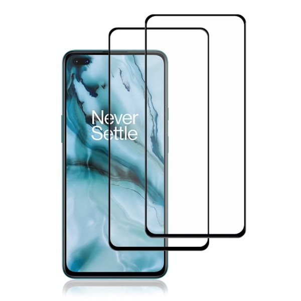 2 kpl AMORUS erittäin vahva lasi näytön suojakalvo OnePlus Nordille Transparent