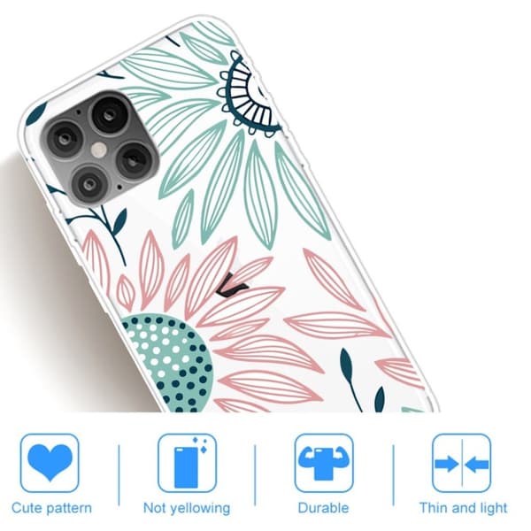 Deco iPhone 12 Pro Max Etui - Krysantemum Multicolor