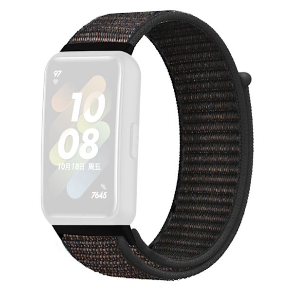 Huawei Band 7 nylonkellohihna - Musta Black