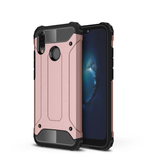 Huawei P20 Lite Deksel laget av plastikk og silikon – Rosa gull Pink