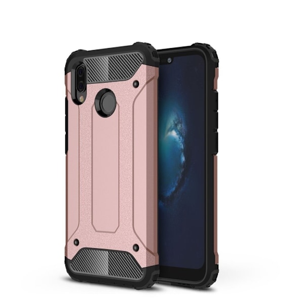 Huawei P20 Lite Modernt hybrid skal - Rose guld Rosa
