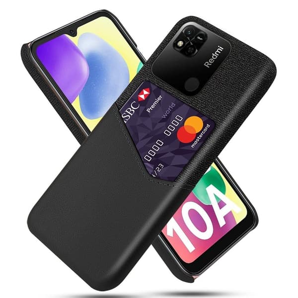 Bofink Xiaomi Redmi 10A kortdeksel - Svart Black