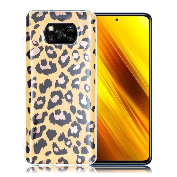 Marmormotiv Xiaomi Poco X3 / Xiaomi Poco X3 NFC skal - Leopard Gul