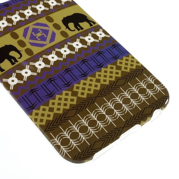 Westergaard Samsung Galaxy S6 Edge Deksler - Farget Tribal Elefants Multicolor