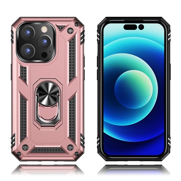 Bofink Combat iPhone 14 Pro Etui - Rose Gull Pink