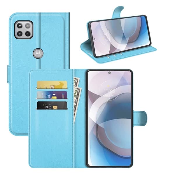 Classic Motorola One 5G Ace fodral - Blå Blå