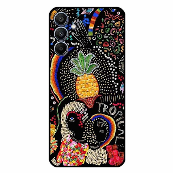 Imagine Samsung Galaxy M15 deksel - Ananasblomst Multicolor