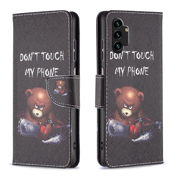 Wonderland Samsung Galaxy A13 4G Flip Etui - Bjørn Black