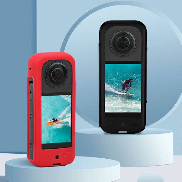 BRDRC Insta360 X3 silikone cover med rem - Sort Black