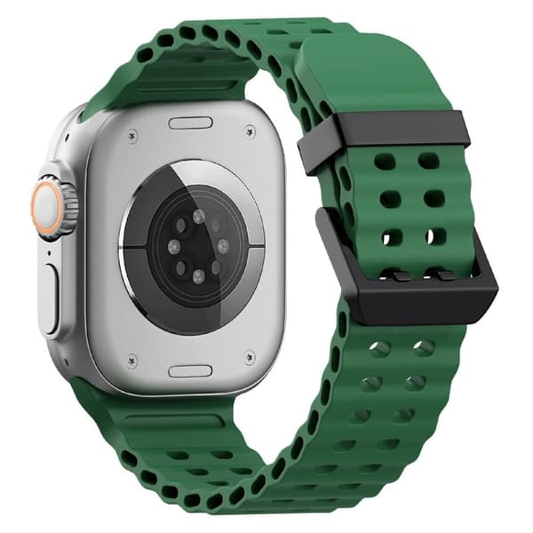 Silikonerem til Apple Watch Series 49mm - 45mm - 44mm - 42mm - Grøn Green