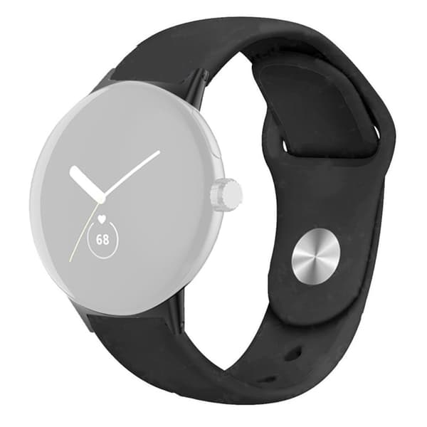 Silikonklokkerem til Google Pixel Watch - Svart Black