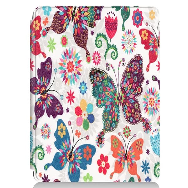 Microsoft Surface Go 3 (8V6-00004) kuviotulostus PU-nahkainen läppäkotelo - Perhonen Ja Kukka Multicolor