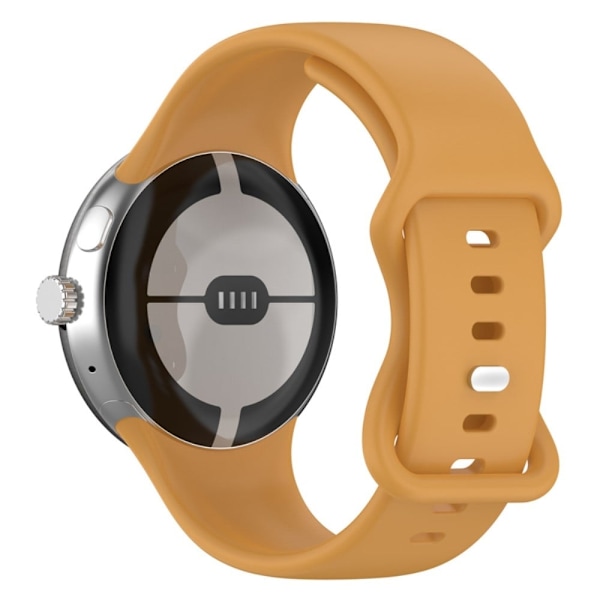 Google Pixel Watch klockarmband i silikon - Gul Gul