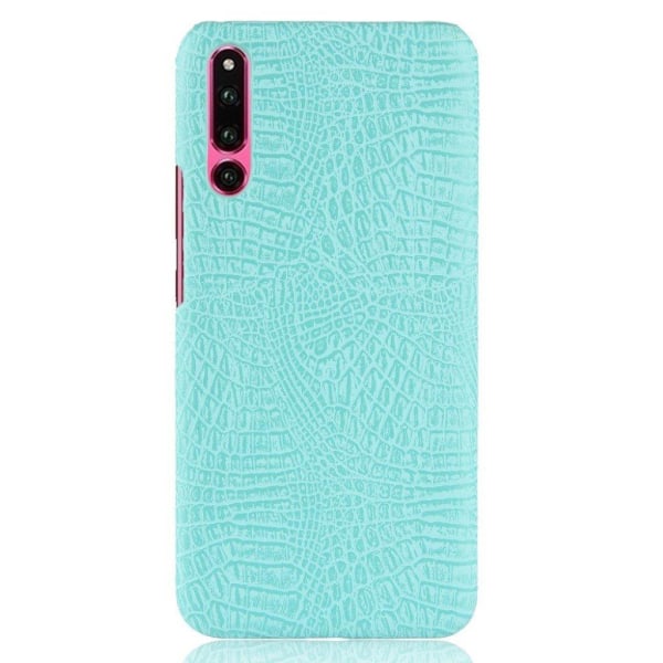 Huawei P30 krokodille tekstur læderetui - Cyan Green