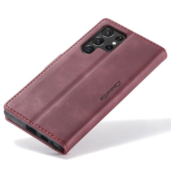 CaseMe vintage Samsung Galaxy S22 Ultra fodral - Röd Röd