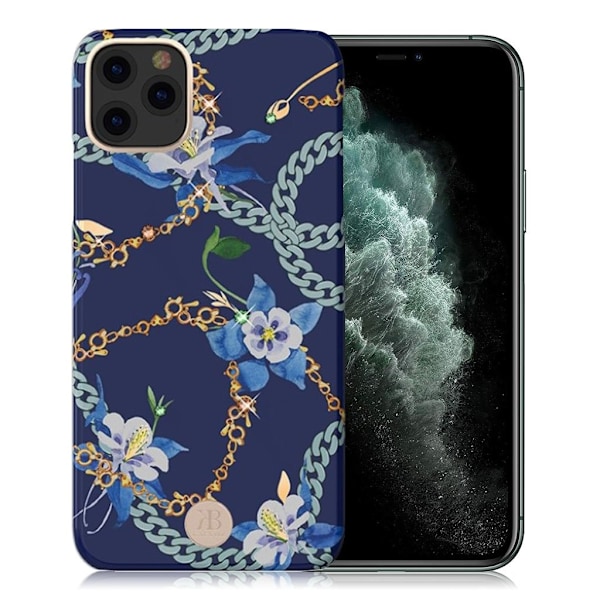 Kingxbar iPhone 11 Pro Max lyxigt Swarovski-fodral - Blå Blå