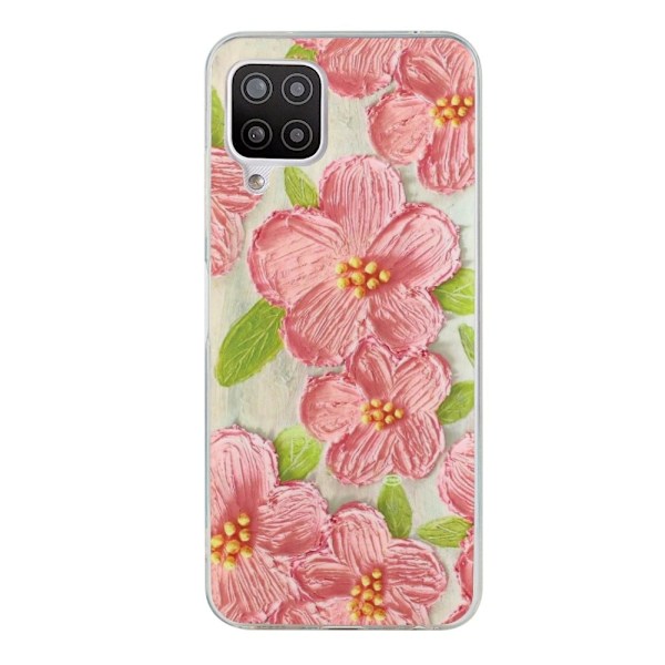 Deco Samsung Galaxy A22 4G skal - Rosa Blommor Rosa