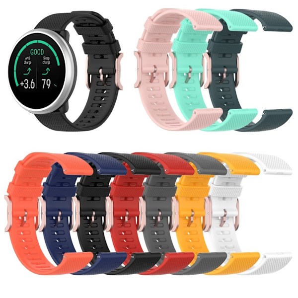 Polar Ignite klockarmband i silikon - Svart Svart