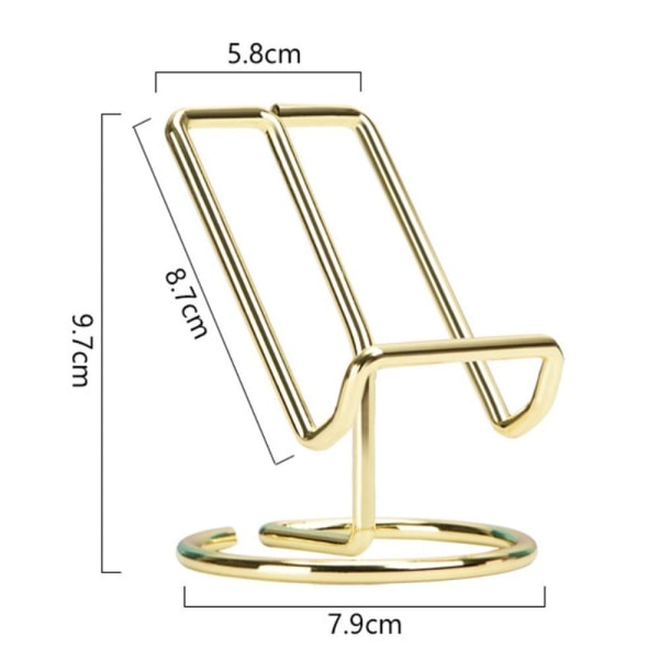 Universal iron cell décor phone and tablet stand - Gold Guld