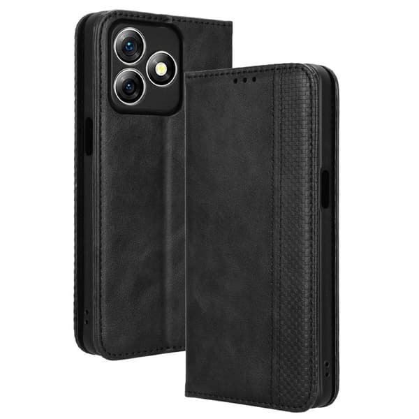 Bofink Vintage Ulefone Note 18 Ultra nahkakotelo - Musta Black