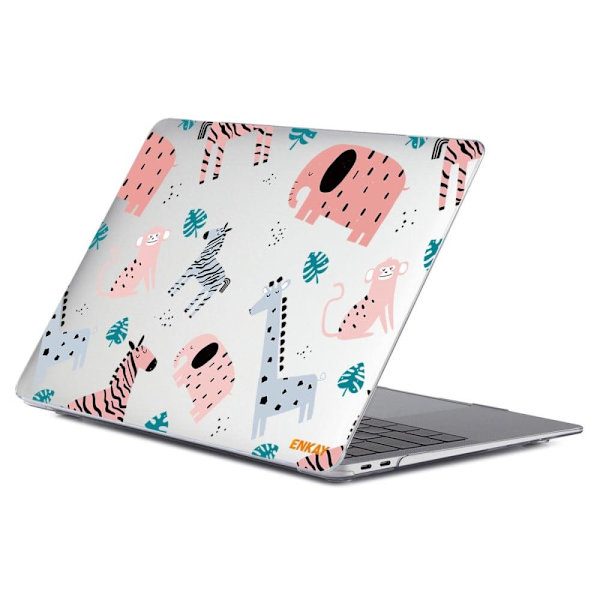 HAT PRINCE MacBook Air 13 M1 (A2337, 2020) / Retina (A2179, 2020) / M1 (A2337, 2020) sött fodral i djurstil - Djurparksdjur Rosa
