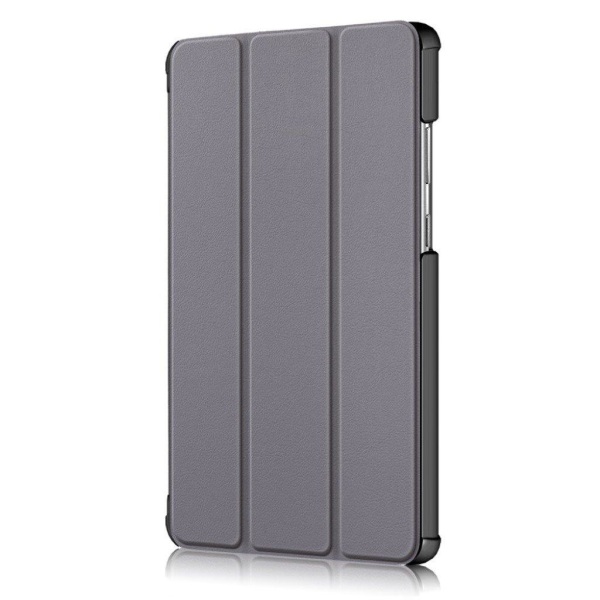 Lenovo Tab M8 Litchi Læder Flip Etui - Grå Silver grey