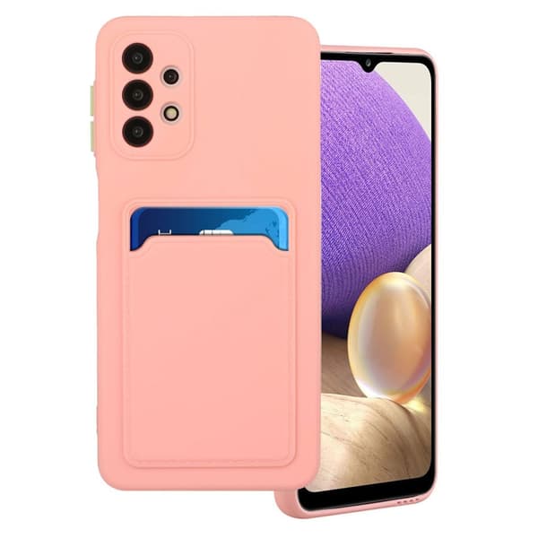 Samsung Galaxy A52 5G skal med korthållare - Rosa Rosa