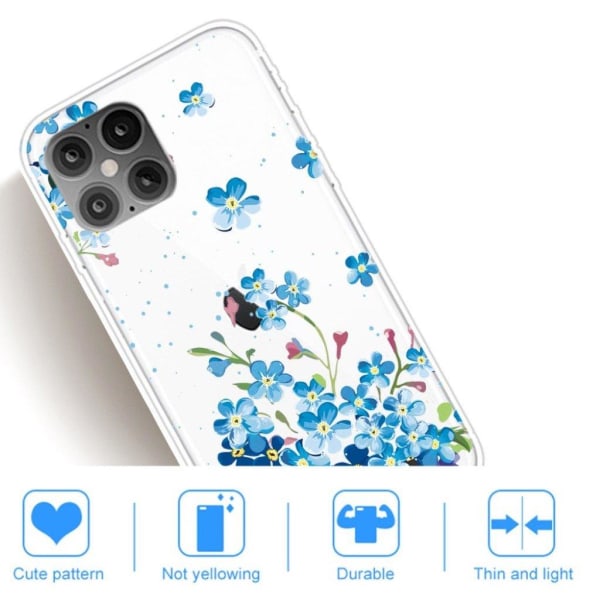 Deco iPhone 12 Pro Max cover - Blå Blue