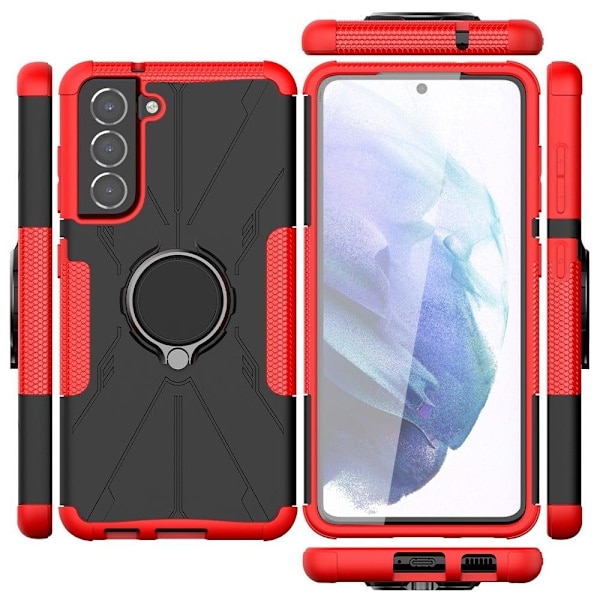 Magneettikannatin Samsung Galaxy S21 FE:lle - Punainen Red